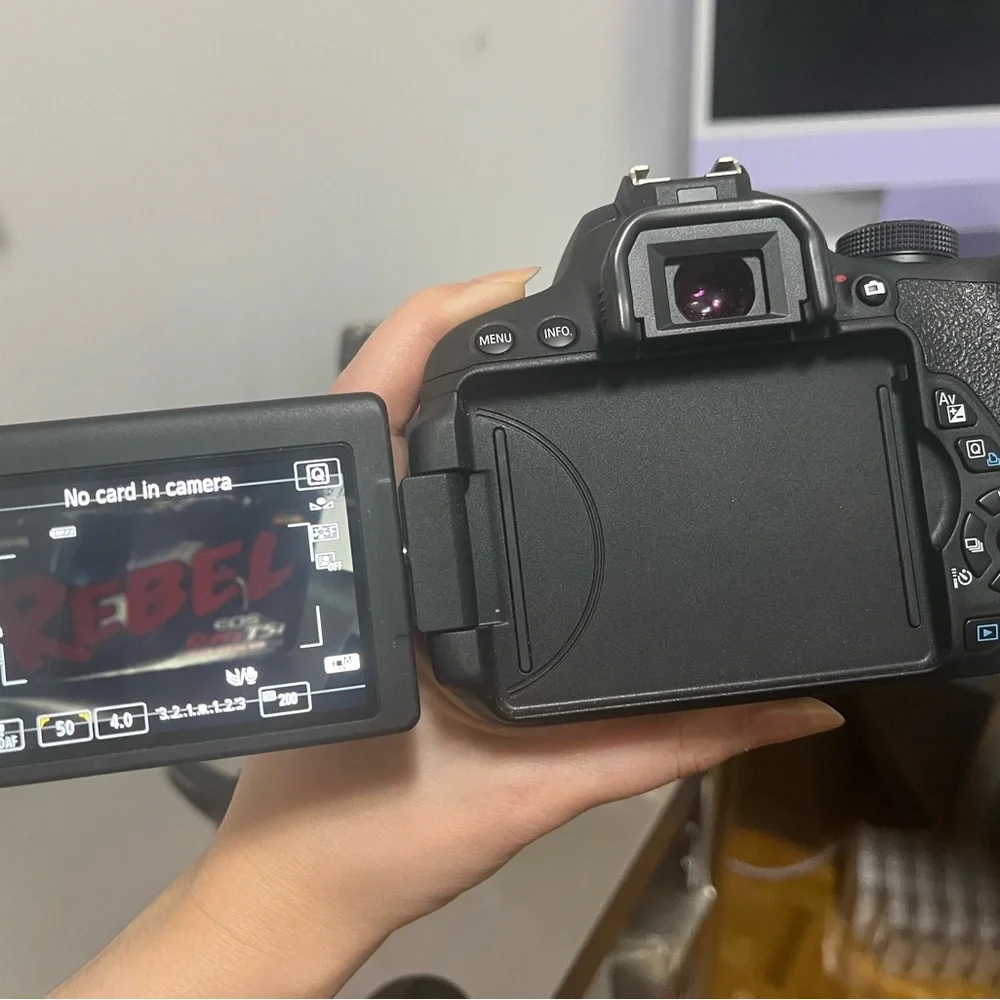 Canon EOS Rebel T5 DSLR Camera Kit in Black and Red Box Accents - Picture 5 of 5